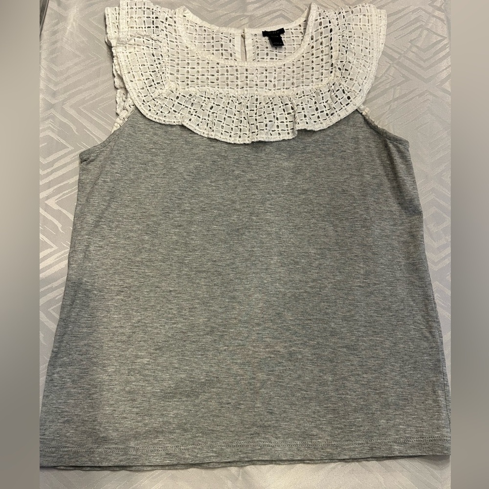 JCrew eyelet top